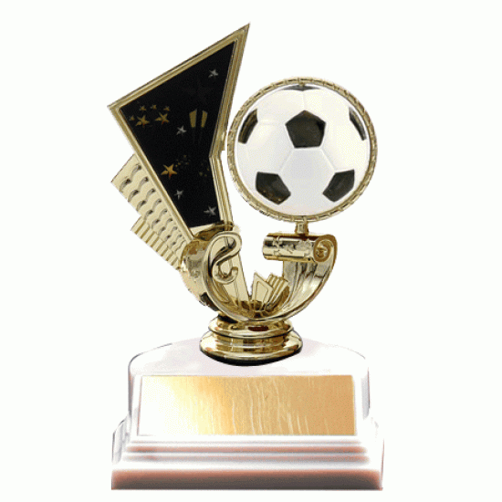 Spinning Soccer 5.5" Soccer Trophy