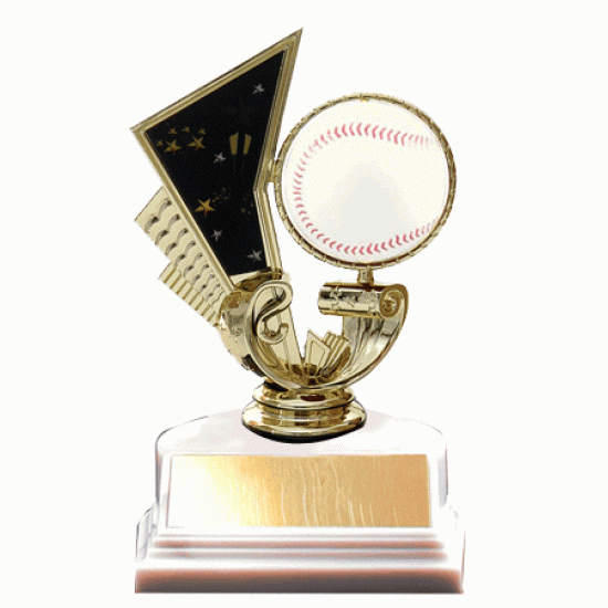Spinning Baseball 5.5" Trophy Spinning Baseball 5.5" Trophy