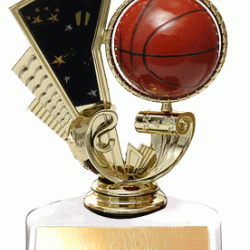 Spinning Basketball 5.5" Trophy