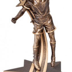 Sleek Modern Designs Resin 6.5 Soccer Trophy