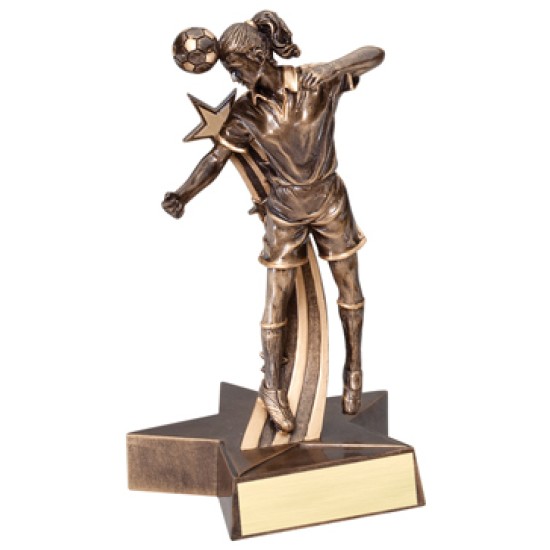 Sleek Modern Designs Resin 6.5 Soccer Trophy