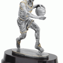 Resin 9" Sculpture Basketball Trophy