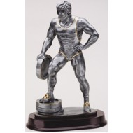 Resin Sculpture Weight Lifter Trophy