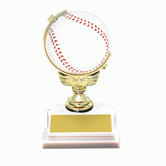 Spinning Baseball 6" Trophy