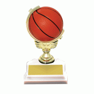 Spinning Basketball 6" Trophy