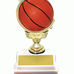 Spinning Basketball 6" Trophy