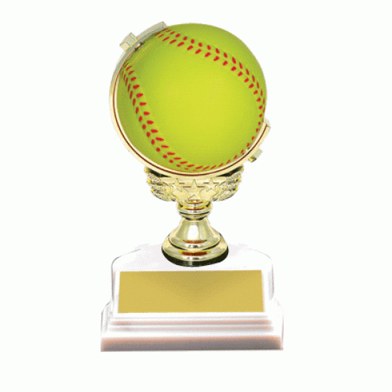 Spinning Softball 6" Trophy Spinning Softball 6" Trophy