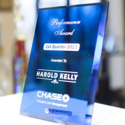 Elegant Blue Glass Corporate Awards