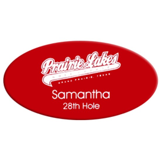 Name Badge Oval