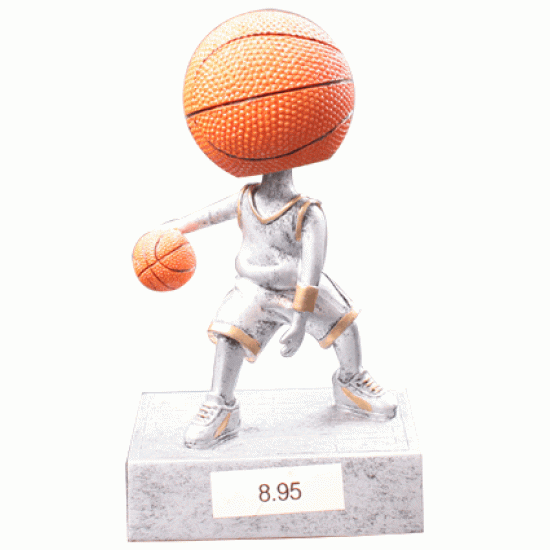 Basketball Bobblehead Resin Trophy Statue with Free Engraving 
