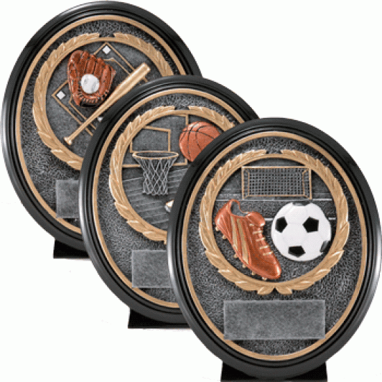 Resin Oval Shield Trophy