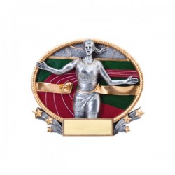 Resin Oval Plates Track & Field Award (3D223)