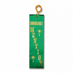 STRB11C - Honorable Mention Stock Carded Ribbon
