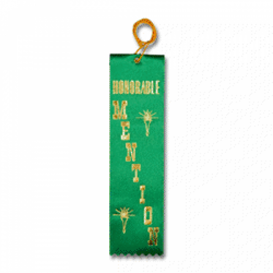 STRB11C - Honorable Mention Stock Carded Ribbon