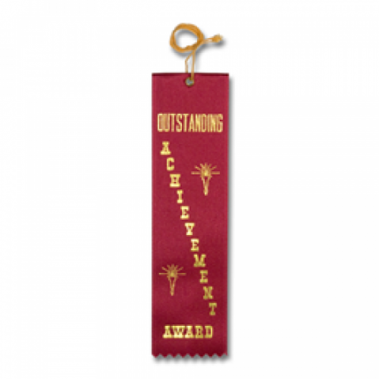 STRB11C - Outstanding Achievement Stock Carded Ribbon