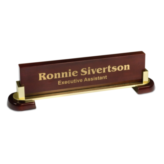 PIANO FINISH & METAL NAME BAR