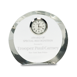 ROUND PREMIER CRYSTAL CLOCK