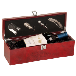 HIGH GLOSS BURLWOOD FINISH WINE BOX