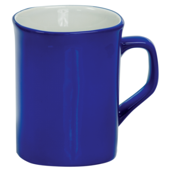 10 OZ BLUE ROUNDED CORNER LASERMUGS