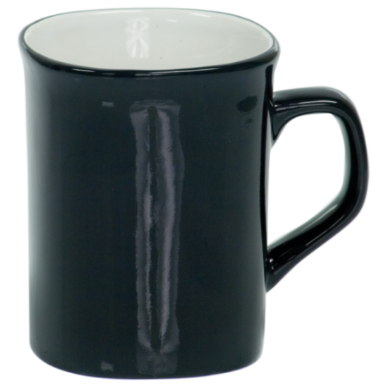 10 OZ BLACK ROUNDED CORNER LASERMUGS