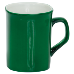 10 OZ GREEN ROUNDED CORNER LASERMUGS