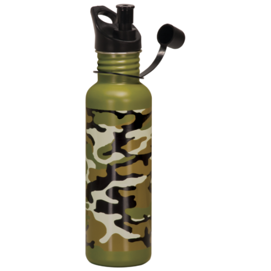 25 OZ CAMO STAINLESS STEEL WATER BOTTLE