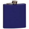6 OZ MATTE BLUE STAINLESS STEEL FLASK