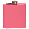 6 OZ MATTE PINK STAINLESS STEEL FLASK