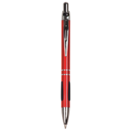 GLOSS RED BALLPOINT PEN WITH GRIPPER