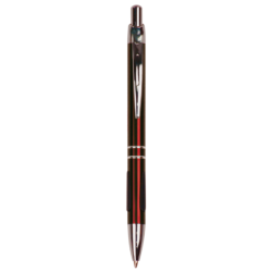 GLOSS BURGUNDY BALLPOINT PEN WITH GRIPPER