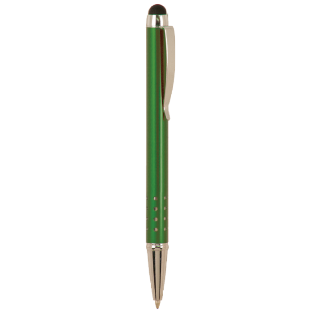 GLOSS GREEN BALLPOINT PENS WITH STYLUS