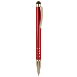 GLOSS BURGUNDY BALLPOINT PENS WITH STYLUS