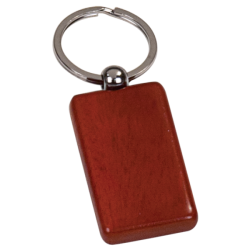 ROSEWOOD RECTANGULAR WOODEN KEY CHAIN