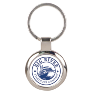 ROUND FULL COLOR METAL KEY CHAIN