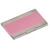PINK/SILVER BUSINESS CARD HOLDER