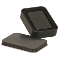 BLACK LIGHTER WITH BLACK TIN GIFT BOX