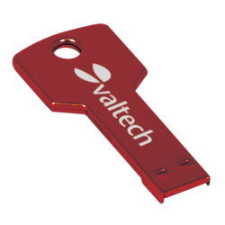 RED 4GB USB KEY FLASH DRIVE