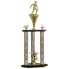3 Post 2 Tier Soccer Trophy