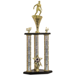 3 Post 2 Tier Soccer Trophy