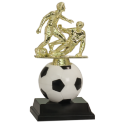 Soft Spinning Riser Soccer Trophy