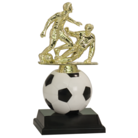Soft Spinning Riser Soccer Trophy