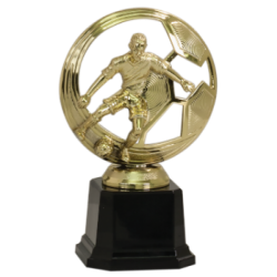 Cutout Male Soccer Trophy