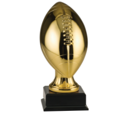 Large Gold Football Resin