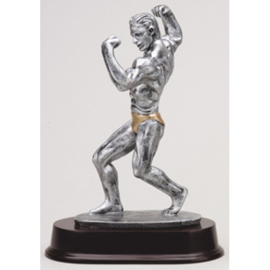 Resin Sculpture Body Building Trophy