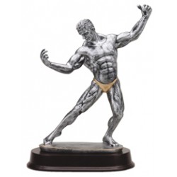 Resin Sculpture Body Builder Trophy
