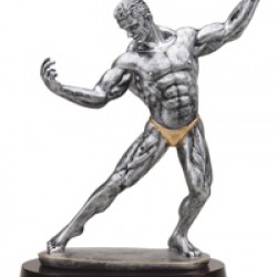 Resin Sculpture Body Builder Trophy