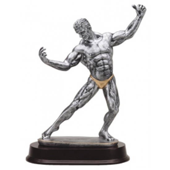 Resin Sculpture Body Builder Trophy