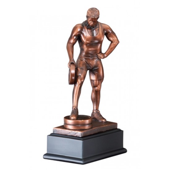 Resin Sculpture Male Bar In Hand Trophy