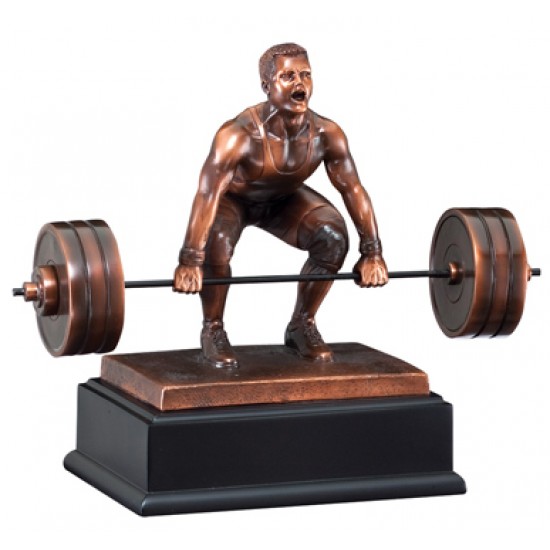 Resin Sculpture Dead Lift Trophy