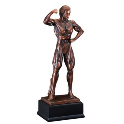 Resin Sculpture Female Body Builder Trophy